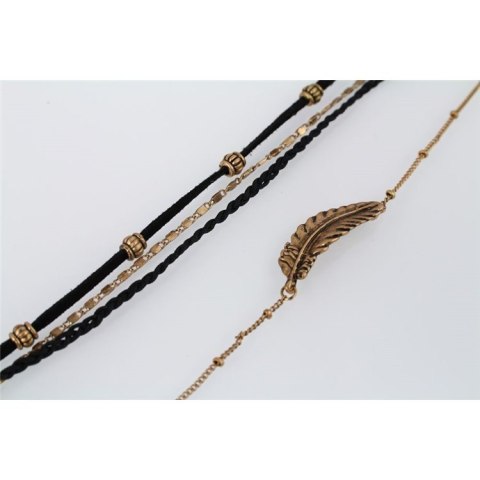 NASZYJNIK CHOKER BLACK GOLD N522