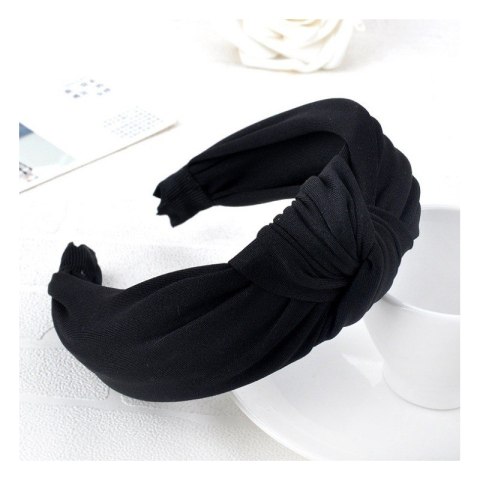 Opaska turban z materiału black O228CZ