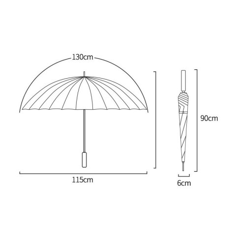 Elegancki Parasol umbrella AUTOMAT 24K PAR11CZ