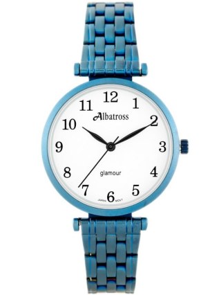 ZEGAREK DAMSKI ALBATROSS Glamour ABBB97 (za537d) blue/white