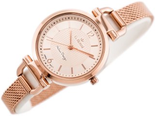 ZEGAREK G. ROSSI - LESTI - 3652B (zg772f) - rose gold + BOX