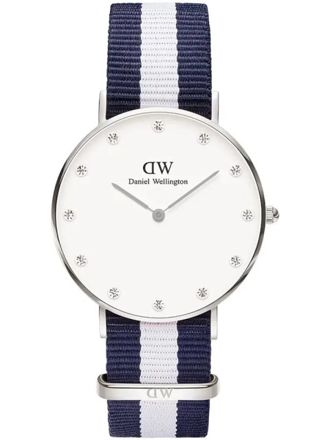 ZEGAREK DAMSKI DANIEL WELLINGTON Glasgow Silver DW00100082 + BOX