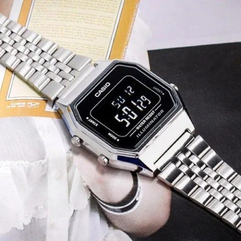 ZEGAREK DAMSKI CASIO LA680WA-1B VINTAGE + BOX