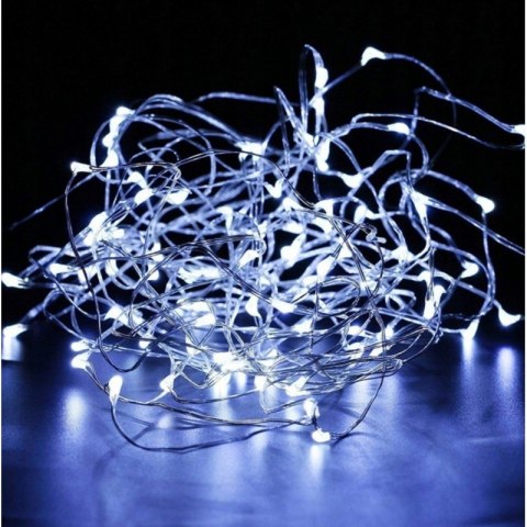 Światełka lampki na żyłce 100 LED USB + programator ZIMNE BIAŁE LAMP37B Światełka lampki na żyłce 100 LED USB + programator ZIMNE BIAŁE LAMP37B
