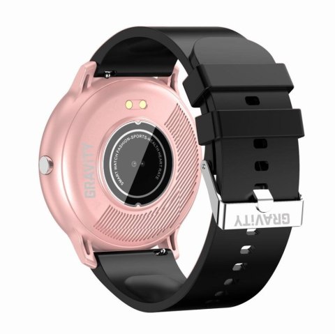 SMARTWATCH UNISEX GRAVITY GT1-2 PULSOMETR, WŁASNE TARCZE (sg015b)