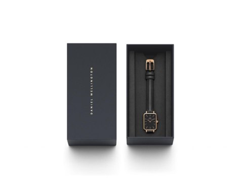 ZEGAREK DAMSKI DANIEL WELLINGTON DW00100435 - Quadro Pressed Sheffield Rose Gold 20mm + BOX