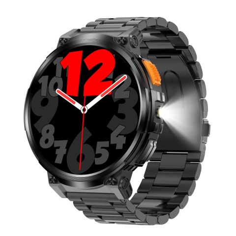 SMARTWATCH MĘSKI GRAVITY GT23-1 - LATARKA, DODATKOWY PASEK (sg031a)