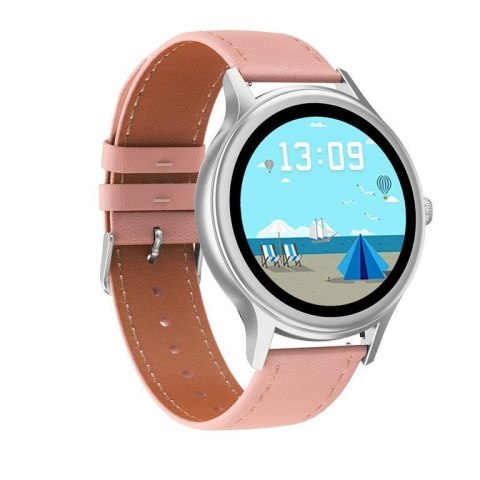 SMARTWATCH DAMSKI PACIFIC 18-7 - DWA PASKI: Biały / Różowy (sy015g)