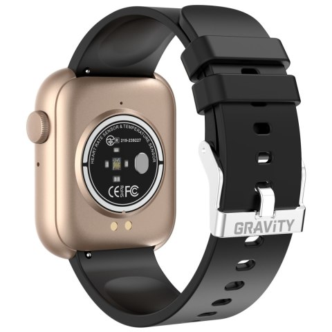 SMARTWATCH UNISEX GRAVITY GT3-2 - ROZMOWY BLUETOOTH, WŁASNE TARCZE (sg022b)