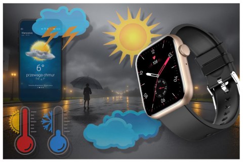 SMARTWATCH UNISEX GRAVITY GT3-2 - ROZMOWY BLUETOOTH, WŁASNE TARCZE (sg022b)