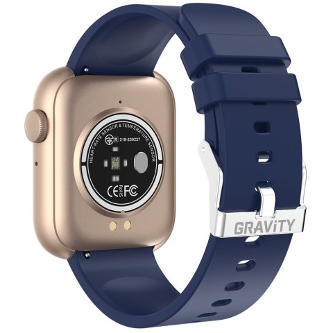 SMARTWATCH UNISEX GRAVITY GT3-4 - ROZMOWY BLUETOOTH, WŁASNE TARCZE (sg022d)