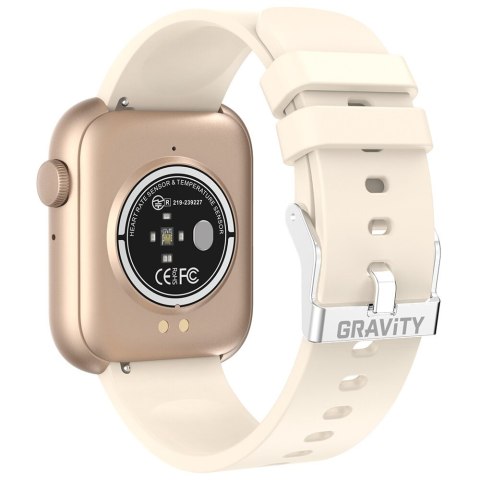 SMARTWATCH UNISEX GRAVITY GT3-6 - ROZMOWY BLUETOOTH, WŁASNE TARCZE (sg022f)