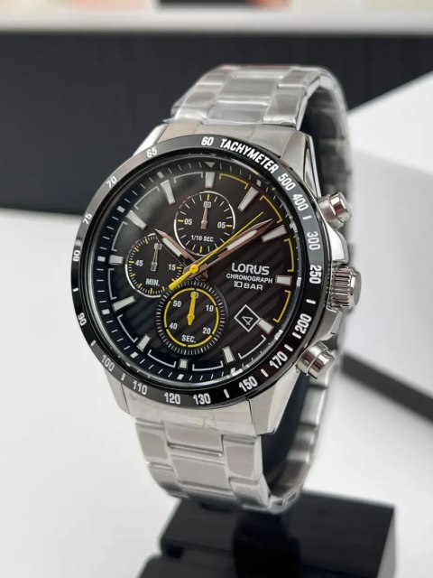 Zegarek Męski Lorus Chronograph 45 mm RM397HX9 + BOX