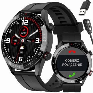 SMARTWATCH MĘSKI GRAVITY GT4-1 - WYKONYWANIE POŁĄCZEŃ, KROKOMIERZ (sg023a)