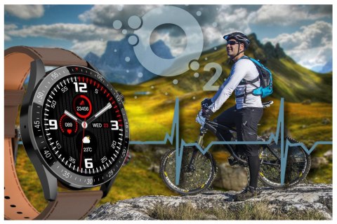 SMARTWATCH MĘSKI GRAVITY GT4-6 - WYKONYWANIE POŁĄCZEŃ, KROKOMIERZ (sg023f)