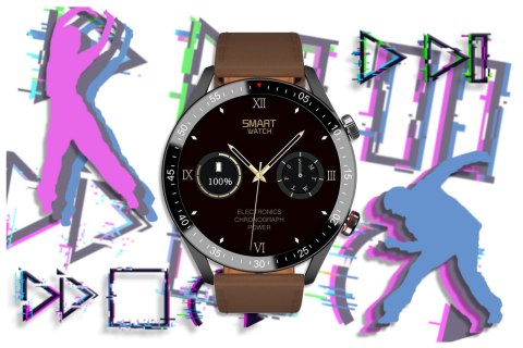 SMARTWATCH MĘSKI GRAVITY GT4-6 - WYKONYWANIE POŁĄCZEŃ, KROKOMIERZ (sg023f)