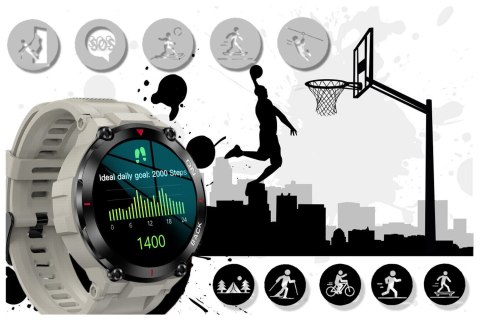 SMARTWATCH MĘSKI GRAVITY GT8-4 - z GPS (sg017d)