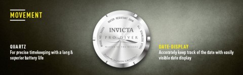 ZEGAREK MĘSKI INVICTA PRO DIVER 22047 -WODOSZCZLNOŚĆ 200m - koperta 43mm