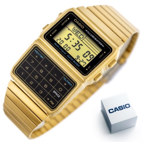 ZEGAREK MĘSKI CASIO VINTAGE DATABANK DBC-611G-1 (zd163a) + BOX