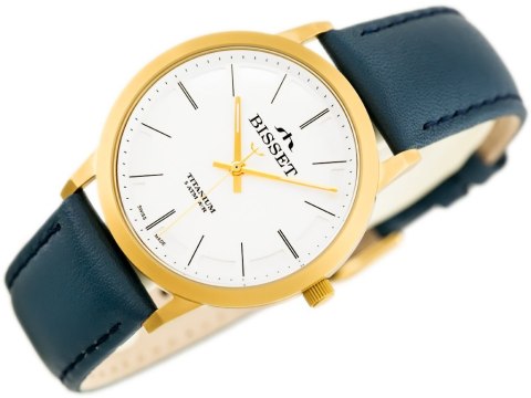 ZEGAREK MĘSKI BISSET BSFE42 - TYTANOWY (zb075b)