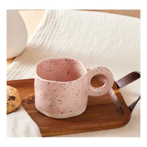 Ceramiczny, nakrapiany kubek z uchem 275 ml Szkliwiony CUP29 Ceramiczny, nakrapiany kubek z uchem 275 ml Szkliwiony CUP29
