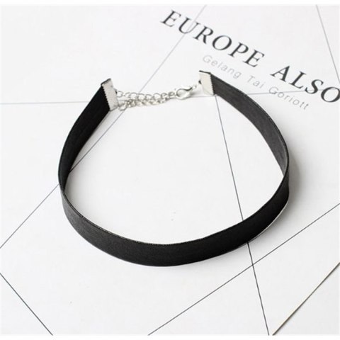 NASZYJNIK CHOKER SKÓRZANY - CZARNY N480CZ NASZYJNIK CHOKER SKÓRZANY - CZARNY N480CZ