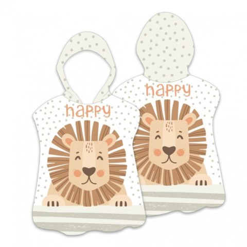 RĘCZNIK PLAŻOWY Peleryna dziecięca HAPPY 60 x 60cm PEL02WZ1 RĘCZNIK PLAŻOWY Peleryna dziecięca HAPPY 60 x 60cm PEL02WZ1