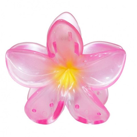Spinka do włosów klamra XL kwiat OMBRE transparent róż 7,5 x 8cm SP397R Spinka do włosów klamra XL kwiat OMBRE transparent róż 7,5 x 8cm SP397R