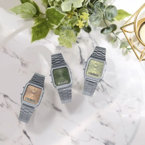 ZEGAREK UNISEX CASIO Vintage AQ-230A-9AMQYDF + BOX ZEGAREK UNISEX CASIO Vintage AQ-230A-9AMQYDF + BOX