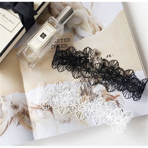 NASZYJNIK CHOKER KORONKA BIAŁY N302B NASZYJNIK CHOKER KORONKA BIAŁY N302B